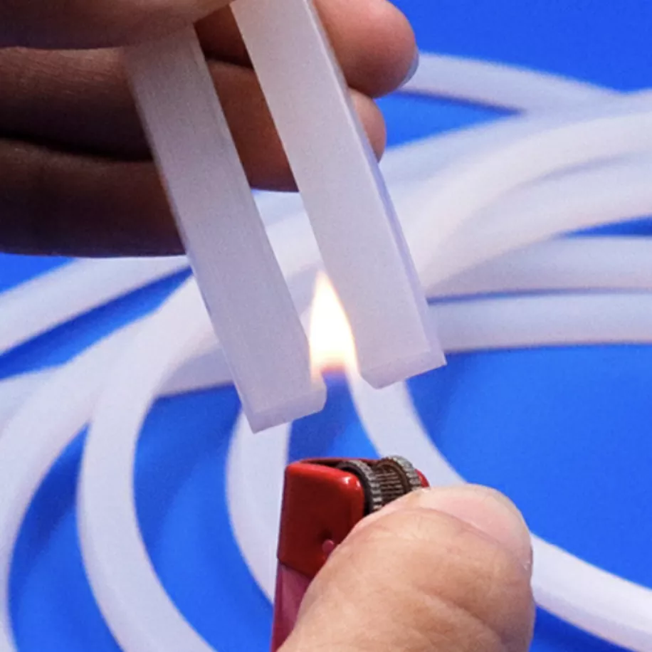 High Temperature Resistant solid silicone square strips