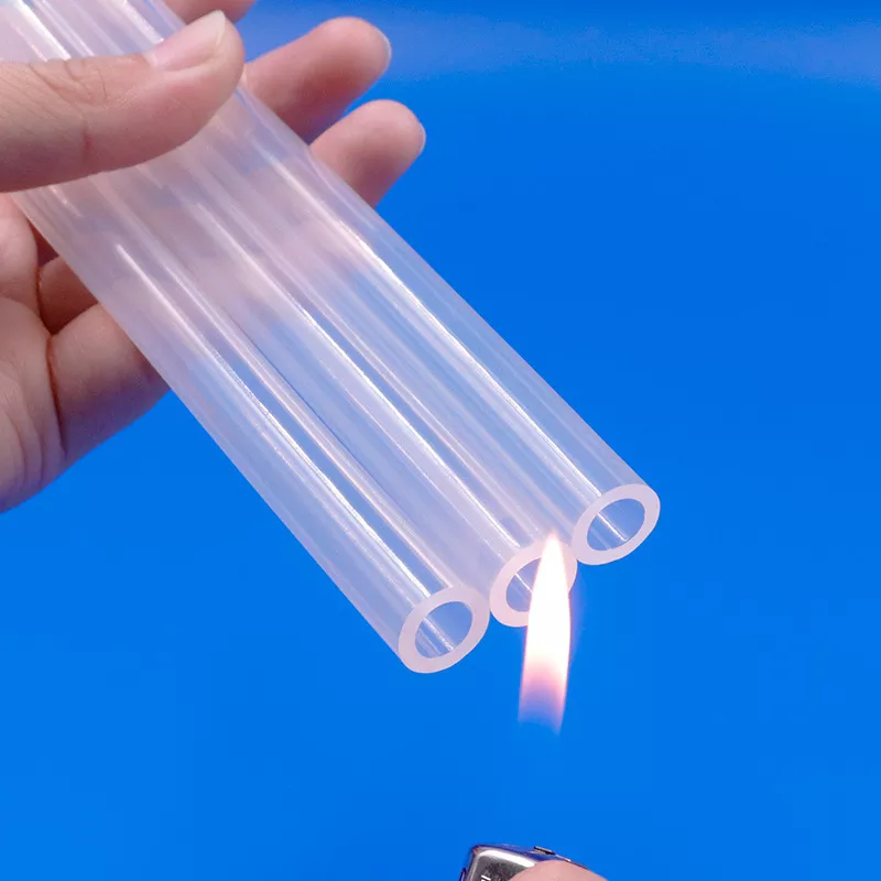 Flame retardant silicone tubings